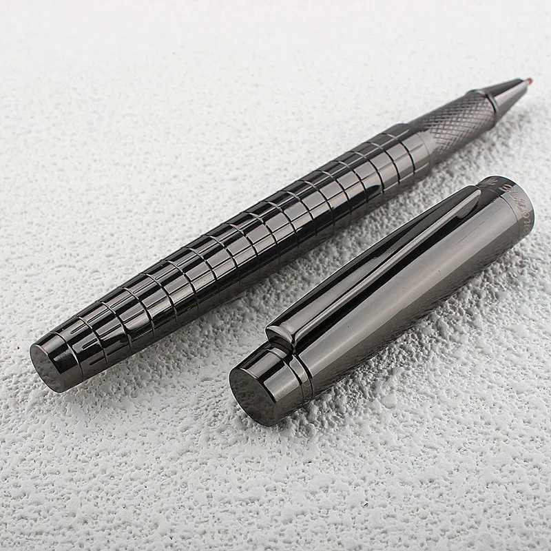 1pcs MONTE MOUNT Ballpoint Pen Retro Metal Grid Ink Elegant Gift for Writing Stationery Off School Supplies Roller Ball Pen Y251218