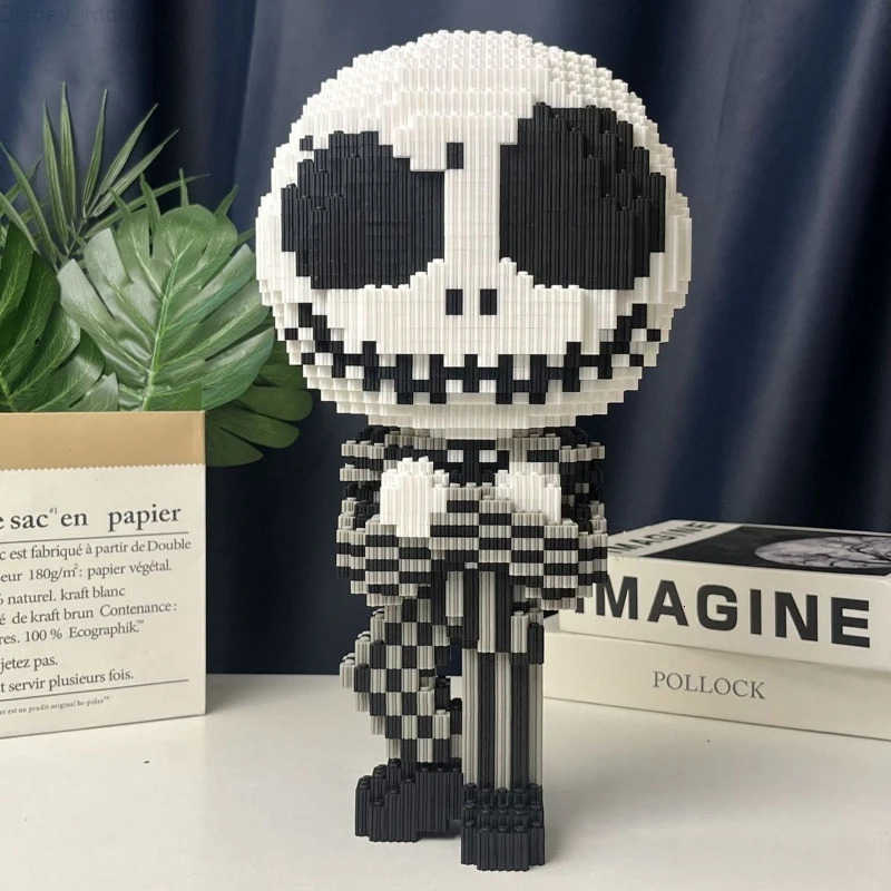 Disney Halloween Ghost Pumpkin Building Toy 3D Stereoscopic Model Desktop Decoration Halloween Gift Childrens Building Toy H251218