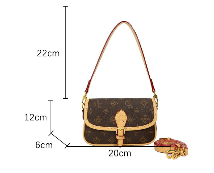 Fashion luxury handbag letter print shoulder bag, women's stylish small square bag, messenger bag, trendy women's crossbody bag, luxury hand