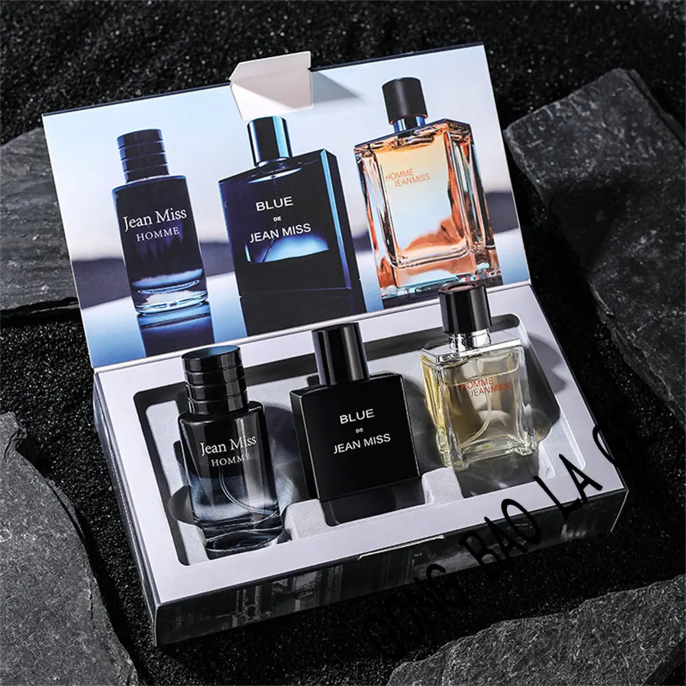 High Quality 90ml Men Perfume Gift Box 3pcs Set Colognes Fascination Man Profumo Uomo Lasting Attracting Women Parfums Homme 251215