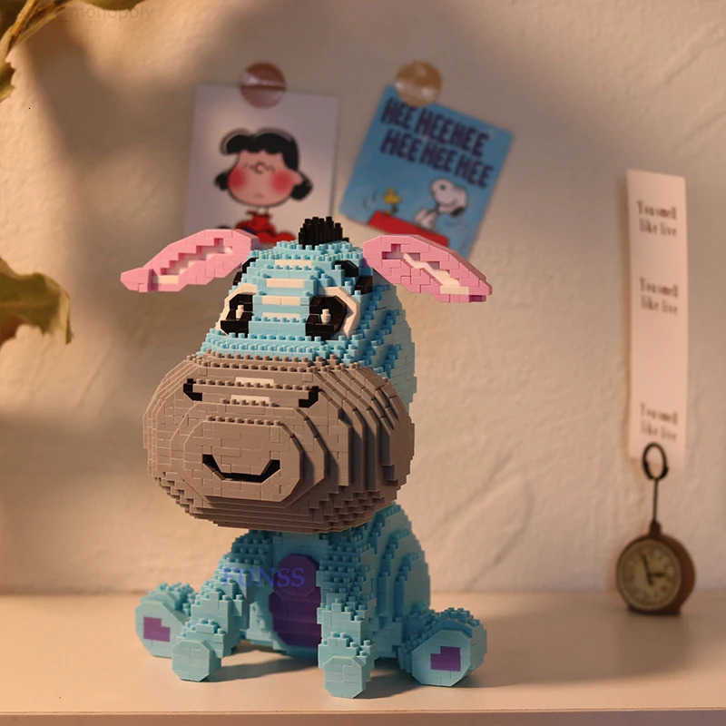 Disney Lion King Simba Building Blocks Dumbo Eeyore Timon Pumbaa Assembly Construction 3D Model Mini Bricks Figures Toys H251218