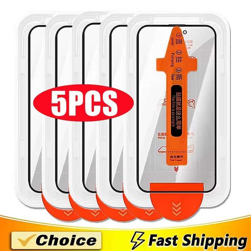 HD Tempered Glass For iPhone 17 Pro Max 16 15 14 13 11 12 Pro Max 16e 7 8 Plus SE XR XS Easy Install Dust-proof Screen Protector G251218