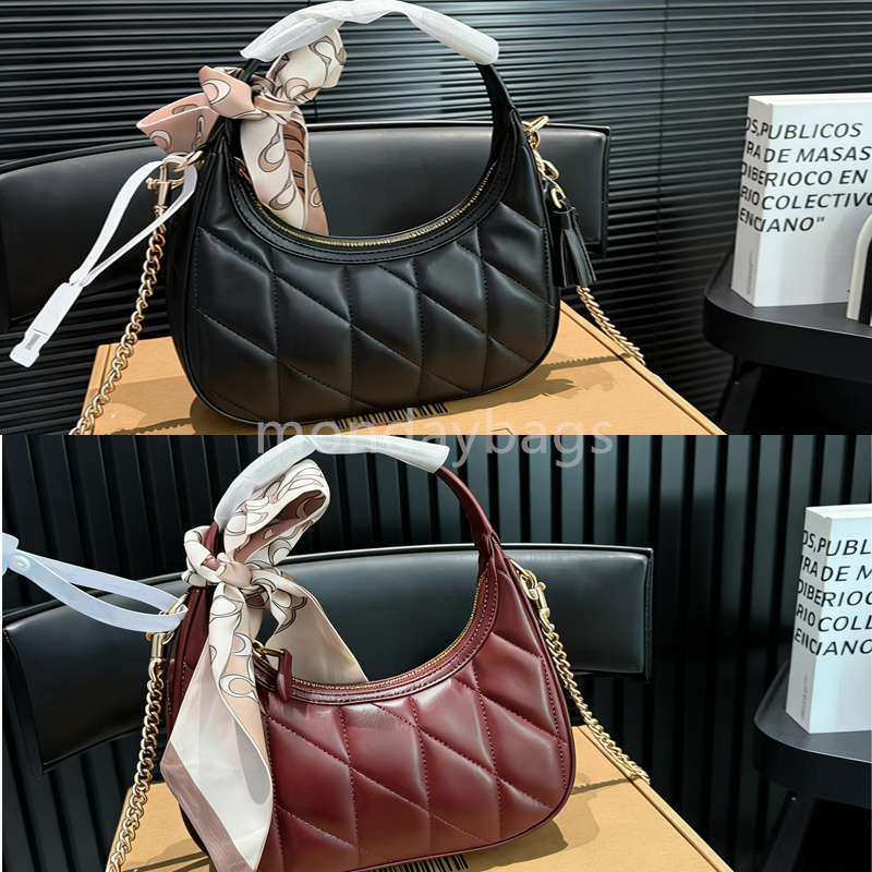 Genuine leather bag designer bag luxury bag shoulder bag armpit bag retro style large capacity bag crescent bag crossbody bag women's bag