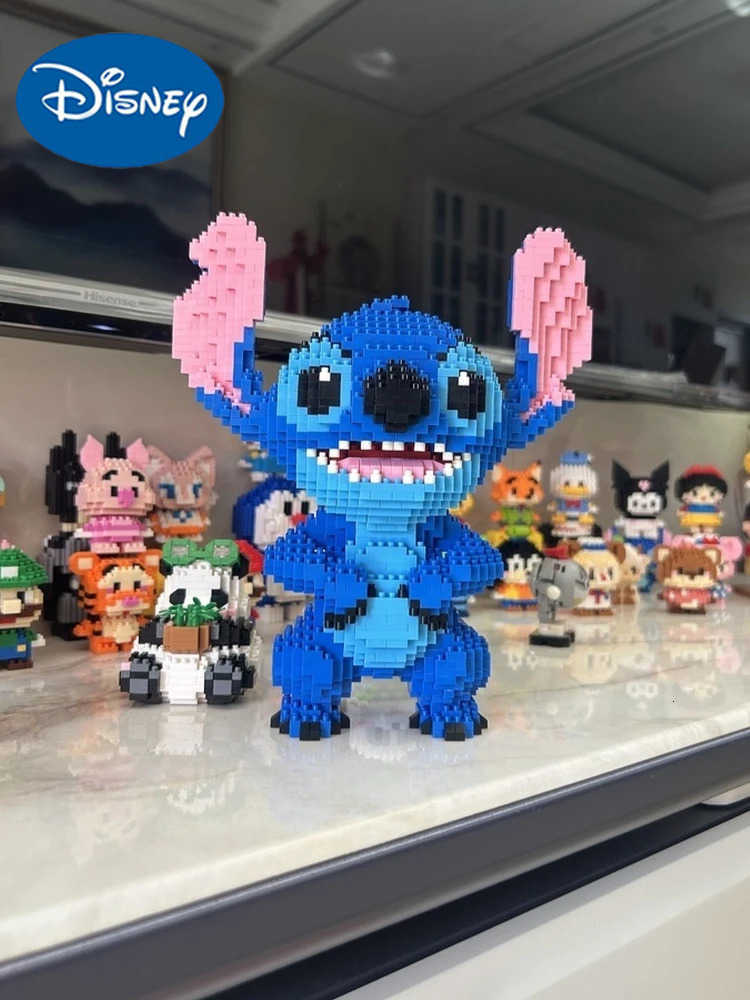 Disney New Building Block Stitch Giant Stitzer Assembly Toy Children Birthday Gift Puzzle Desktop Decoration Fast Delivery Kids Toy H251218