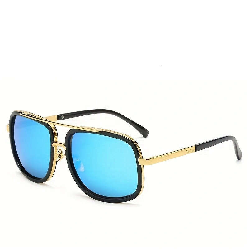 Steampunk Pilot Luxury brand design Fashion Classic grandmaster four Style Retro Gradient lens Sunglasses Men Vintage Sun Glasses Oculos JH05 IVISTA