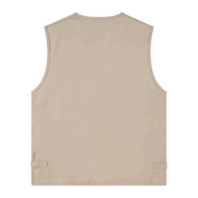 2024 New Fishing Male Casual Summer Big Size Cotton Sleeveless Vest With Many 16 Pockets Men Multi Pocket Photograph WaistcoatG251218