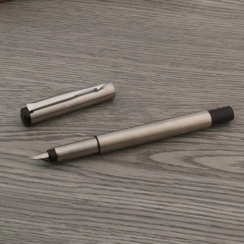 1pc Brand New fountain pen Stainless steel Business Off School Supplies Writing Y251218