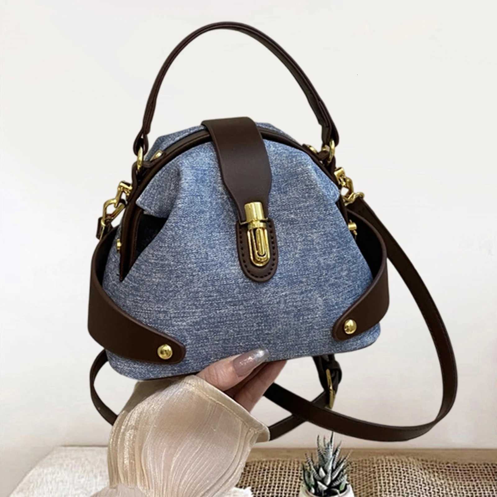 Casual Crossbody Bag ladies PU Texture daily casual Contrast Color Lightweight Handbag for WomenT251218