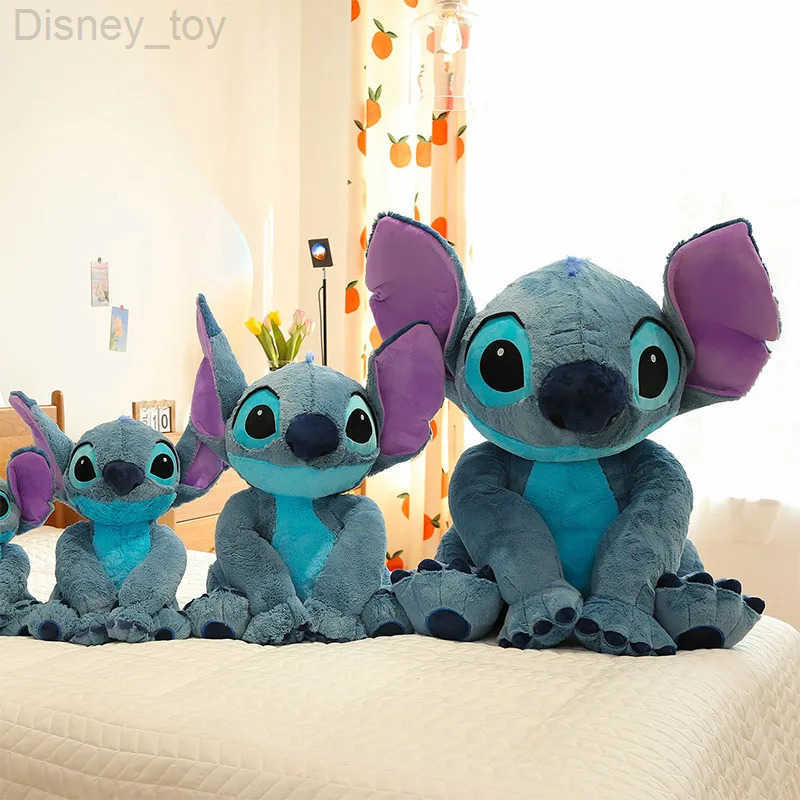 Disney Stitch Angel Stuffed Plush Toy Kawaii Lilo Stitch Cartoon Plush Doll Stress Relief Pillow Comforting Toy for kids Gifts H251218