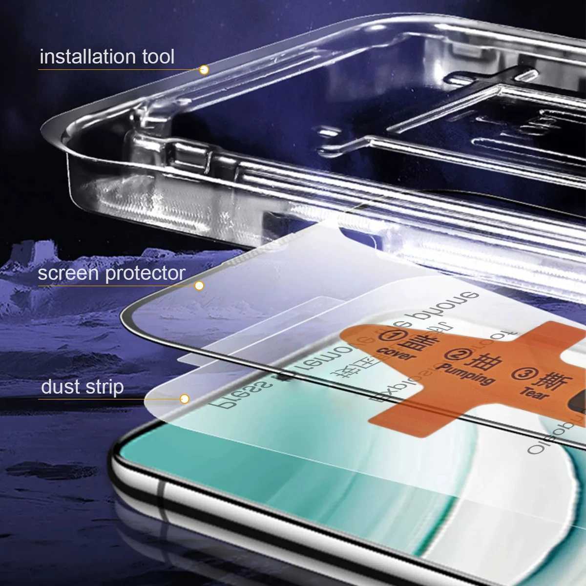 2PC Tempered Glass For Find X9 Pro Dust-free Installation Film SCREEn Protector for Find X9 Pro G251218