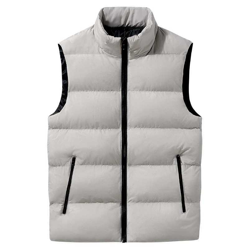 The winter trend mens waistcoat the new autumn and winter sleeveless stand up collar with down thick down vest for warmthG251218