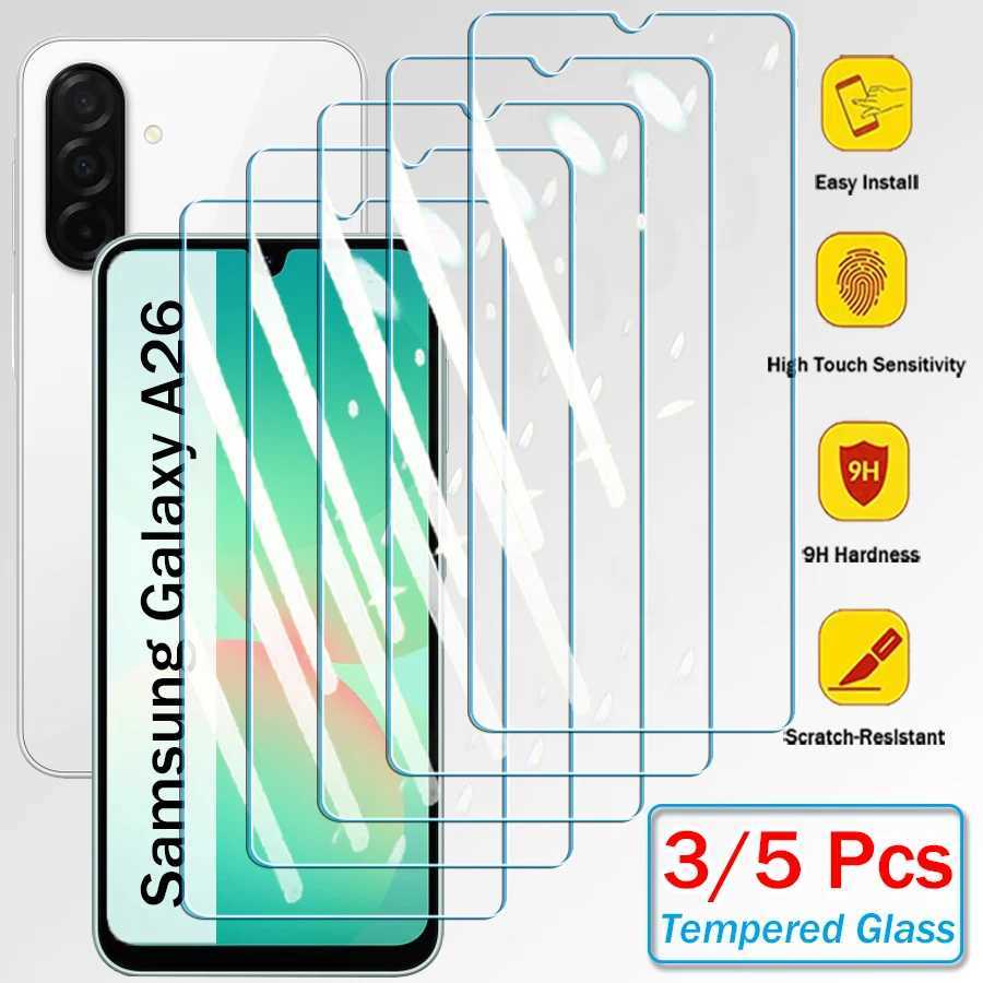 3/5Pcs Tempered Glass For Galaxy A26 5G SCREEn Protectors Protective Glass Film G251218