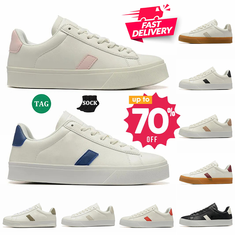 Designer Shoes Casual Walk Sports Sneakers For Mens Womens Leather Falt Skate Black White Red Trainers campo Classic chaussure