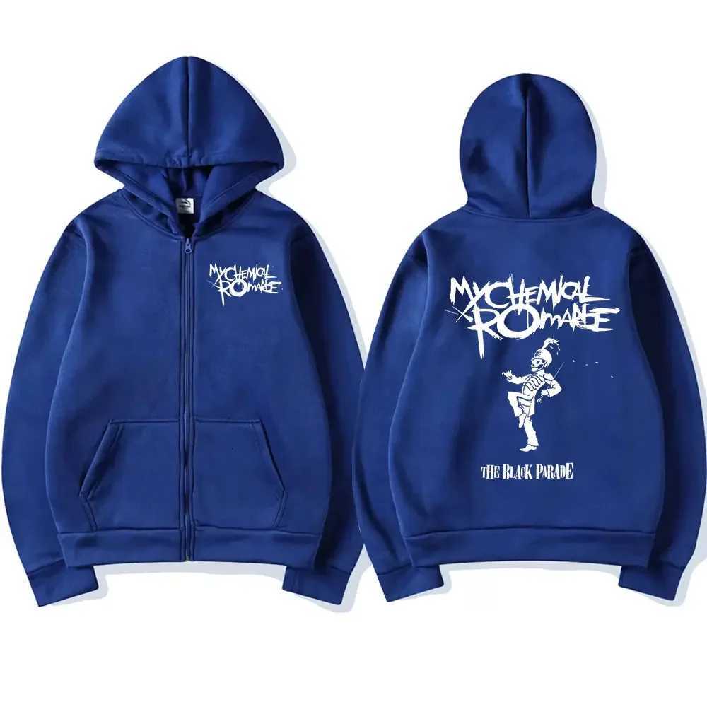 My Chemical Romance Mcr Dead Zipper Hoodie Black Parade Punk Emo Rock Zip Up Sweatshirt Mens Fashion Vintage Hip Hop Hoodies X251218