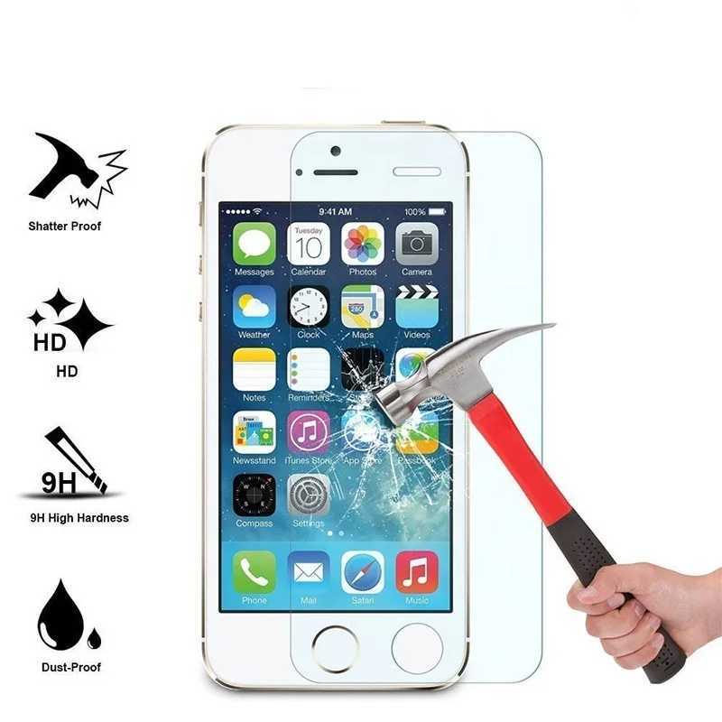 3Pcs Protection Glass For iPhone 7 8 6 6S Plus Tempered SCREEn Protector iphone 5 5C 5S SE 2016 2020 Glass Film G251218