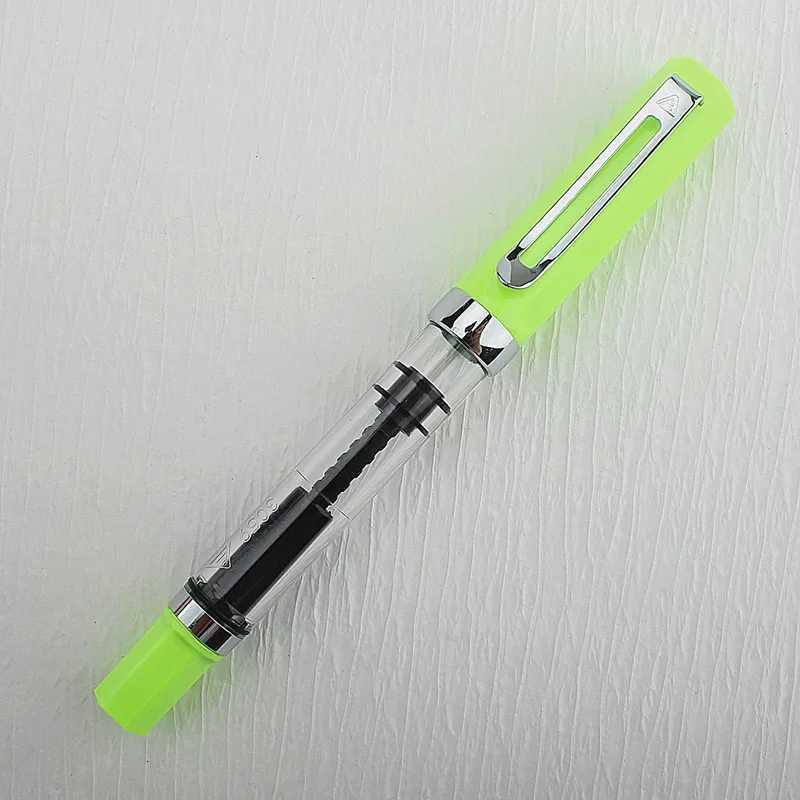 High Quality 3059 Piston Fountain Pen Resin Transparent Ink Pen EF/F Nib 038/05mm Fountain Pen Business Gif Y251218