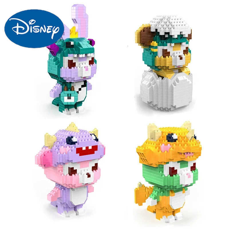 Disney Mini Blocks Cute Cartoon Figures Anime Collection Building Toy Juguetes for Kids Gift Christmas Girl Present Brinquedo Birthday H251218