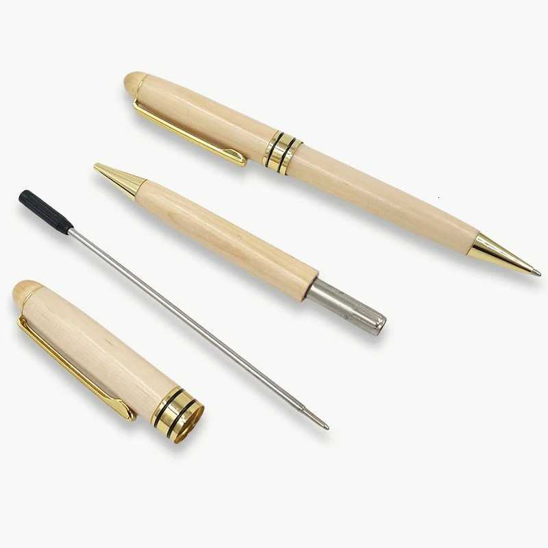 Cust Wood Ballpoint Pen Laser Ene Text Personali Sign Pen for Family Cpany Friend Gift Box Available Y251218