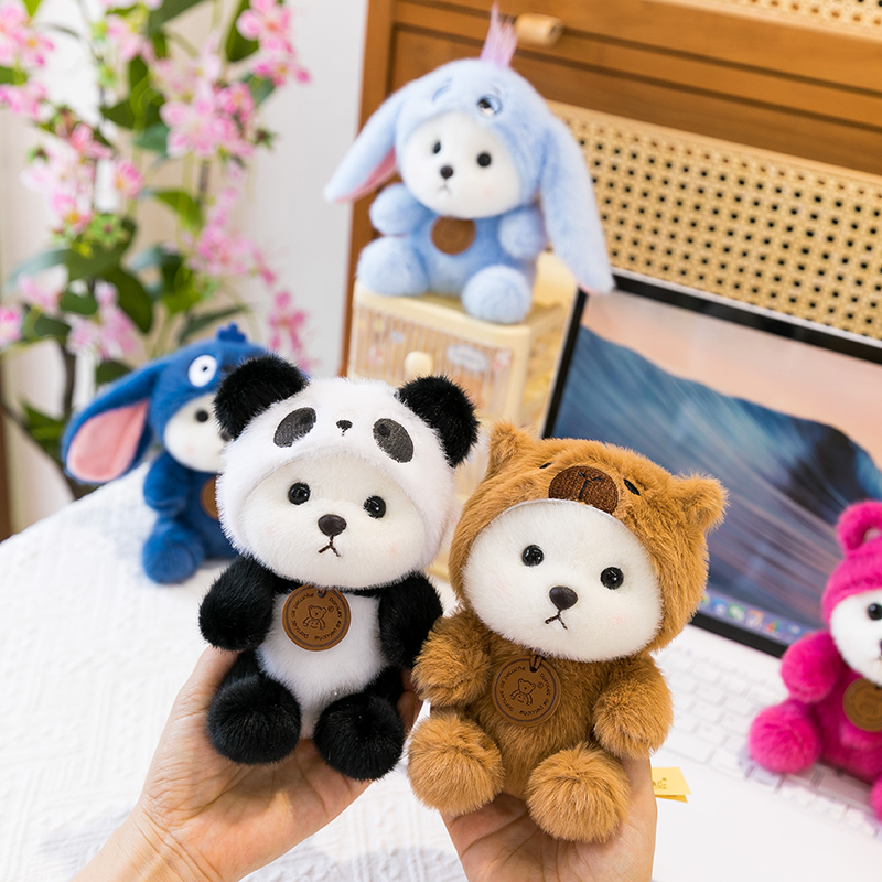 Lena Bear Table with Plush Toy Desktop Small Ornament Doll Children's Companion Doll