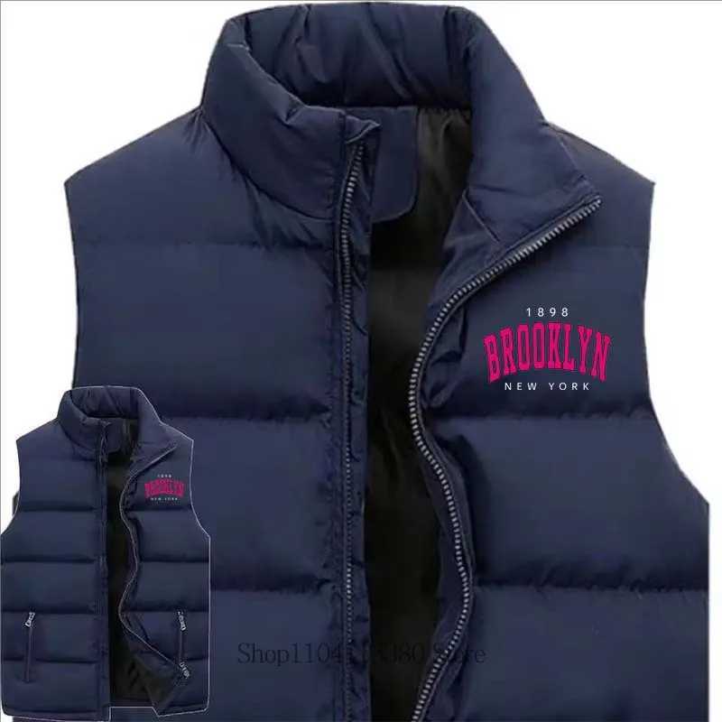 Men Women Clothing Autumn Winter Fashion Casual Mandarin Collar Sleeveless Jacket Vest Coat Warm Comfortable Zipper Jacket VestG251218