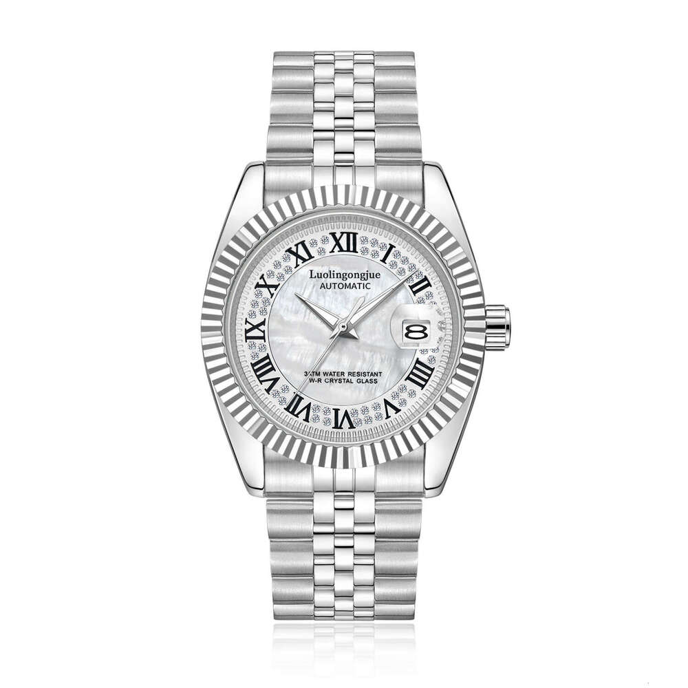 meteorite plate duke of lorraine 1988 mens fully automatic mechanical skeleton calendar stainless steel watch factory wholesale mechanical watch desig