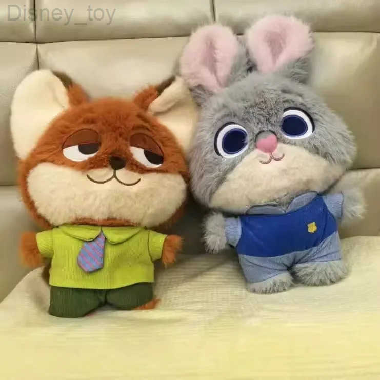 Disney Zootopia Q Version Fox Nick Plush Doll Judy Hoppy Animal City Stuffed Toy Birthday Gift for Best Friend Cute Cartoon Character H251218