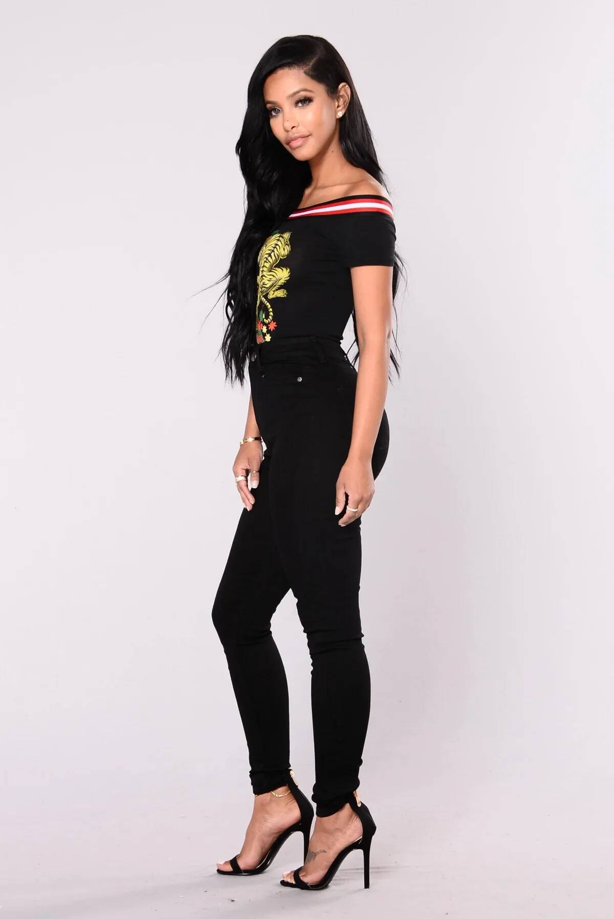 Women High Waist Stretch Hip Lift Denim Skinny Jeans Full Length Sexy Slim Bleachded Solid Color Pants ddmysept