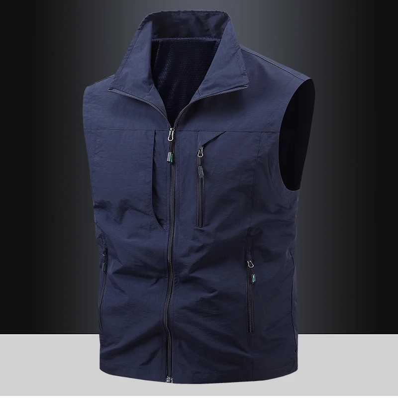 M-8XL New Autumn and Winter Vest for MenComfortableHigh-qualityMulti Pocket Fashionable Vest Jacket for MenG251218