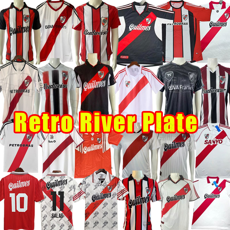 Retro classic 1986 1987 1995 1996 1997 River Plate soccer jerseys 2009 2010 CANIGGIA FALCAO ORTEGA GALLARDO CRESPO football shirt 00 01 18 19 1988 96 98 2000 2001 1992 94