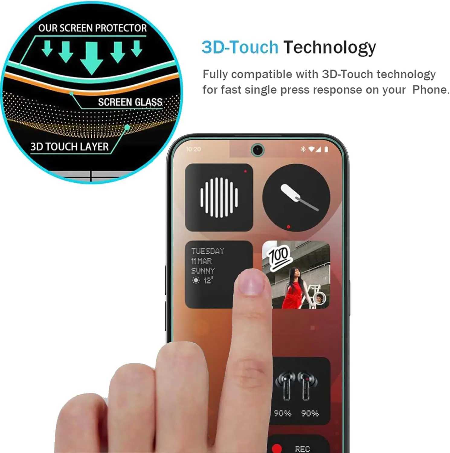 2/4Pcs HD Screen Protector For Nothing Phone 3a/3a Pro Tempered Glass Film G251218