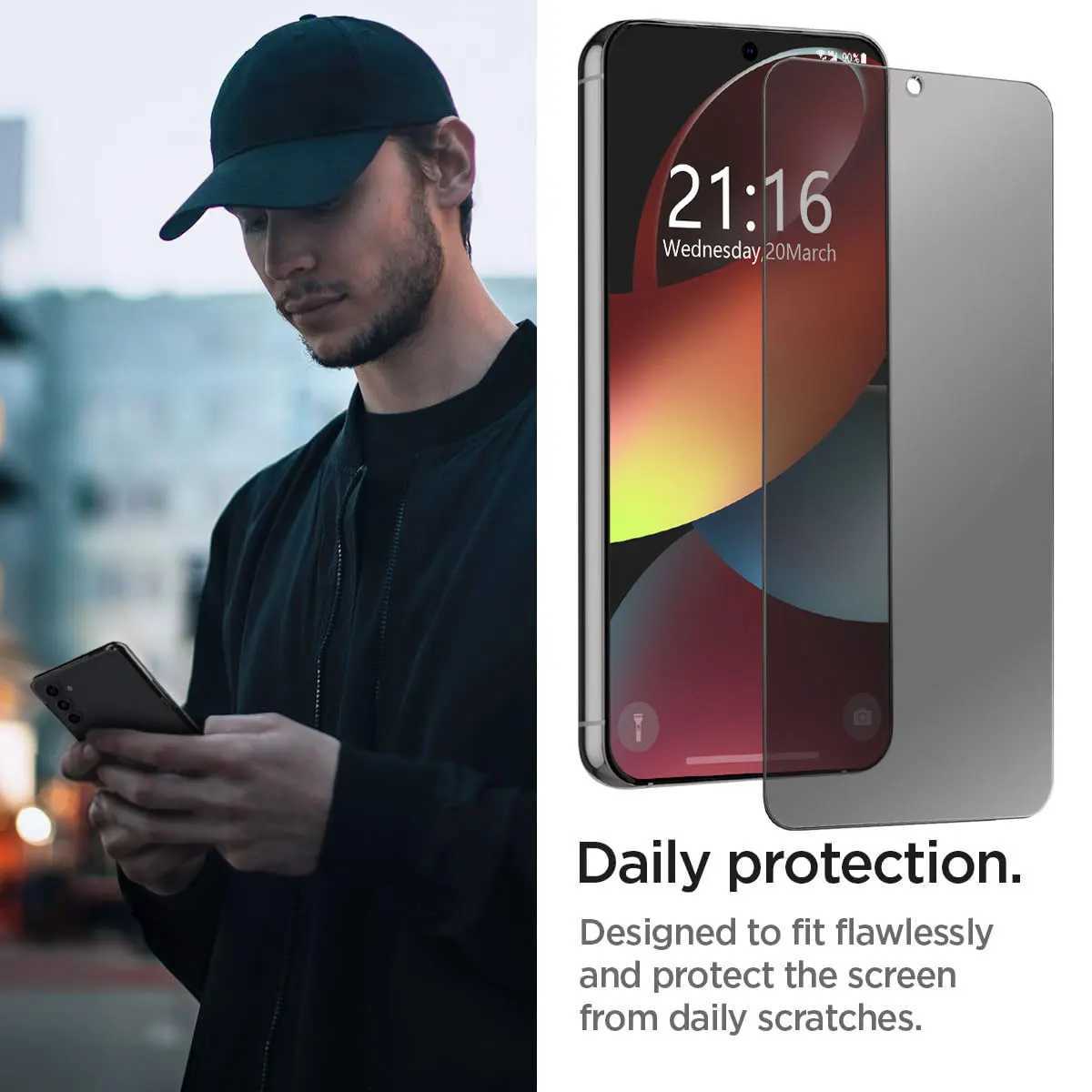 For Galaxy S22/S22 Plus/S22 /S22 Ultra 5G Case Friendly Anti Spy Privacy Tempered Glass SCREEn Protectors 2-Pack G251218