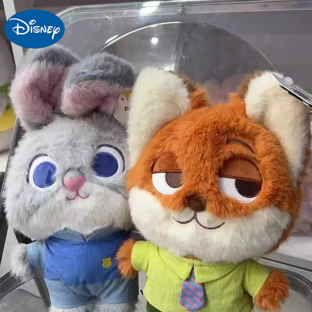 Disney Zootopia Q Version Fox Nick Plush Doll Judy Hoppy Animal City Stuffed Toy Birthday Gift for Best Friend Cute Cartoon Character H251218