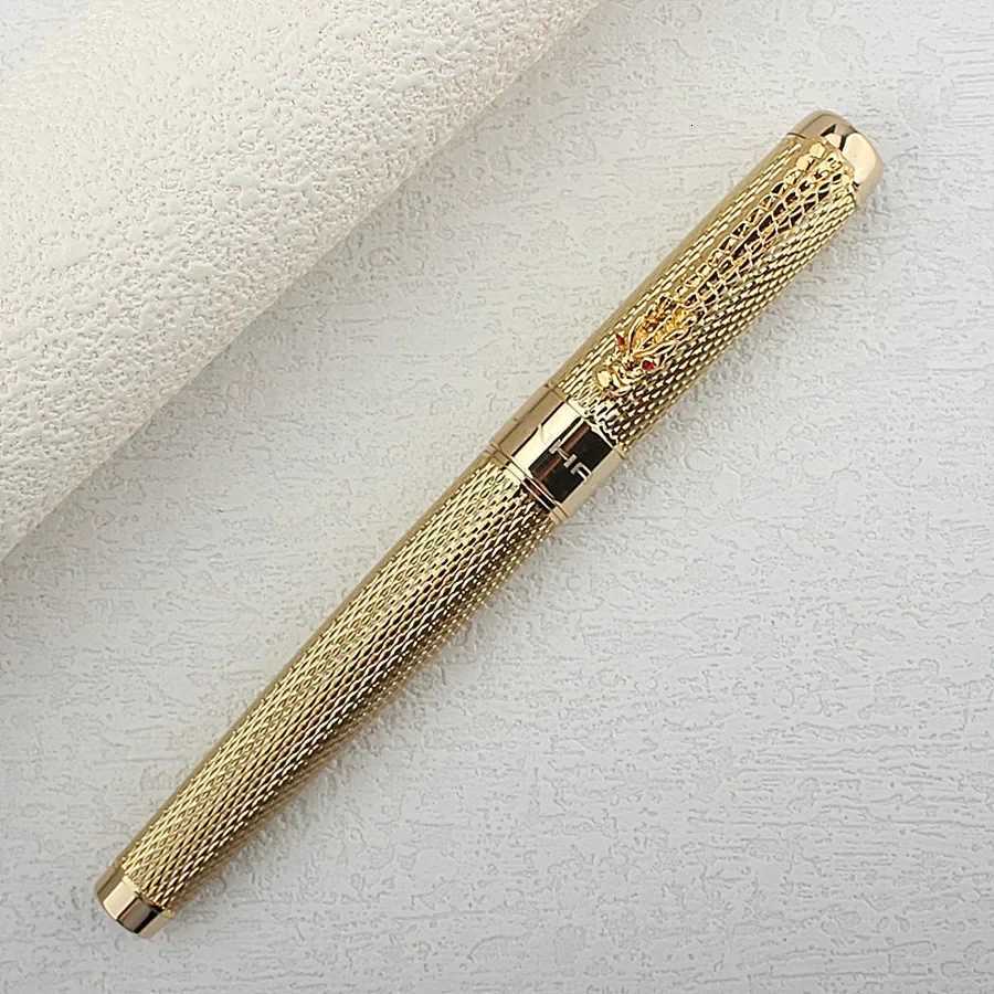 Jinhao 1200 Gold/Silver Metal 07MM nib Upsc Business Off School Conference Stationery Writing Supplies Roller Ball Pen Y251218