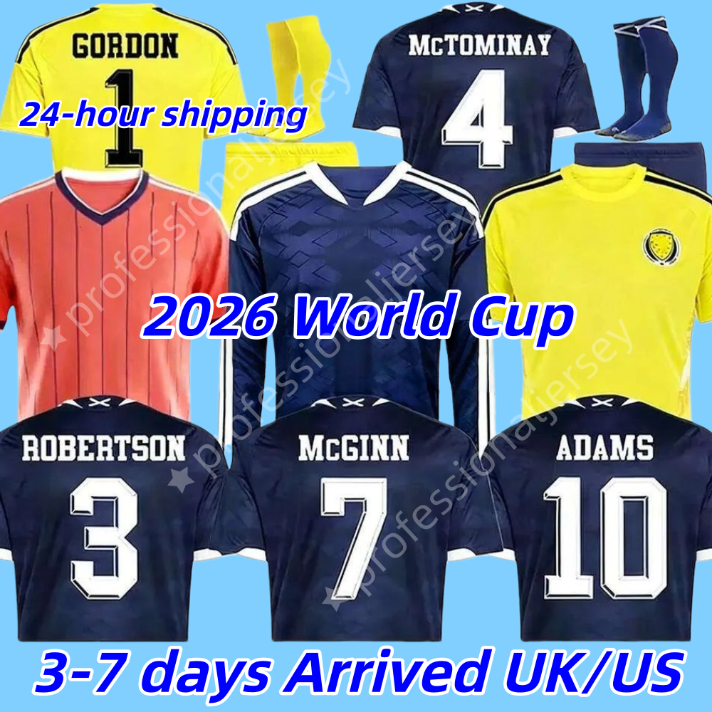 Scotland World Cup 2026 football top football shirt Soccer Jerseys home TIERNEY ROBERTSON CHRISTIE McGREGOR McGINN McKENNA men kids kit sets Home Away thrid