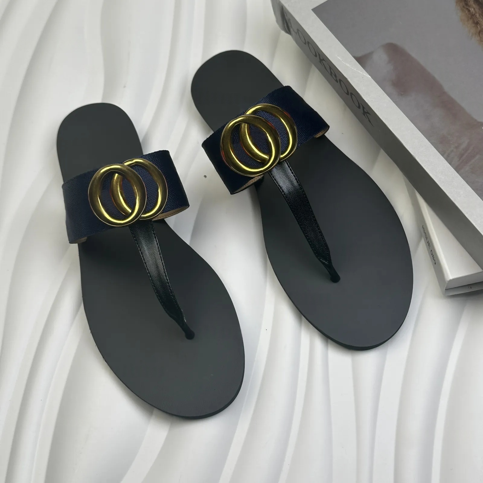 designer sandals Womens Sandals Summer Luxury Designer Slippers Open Toe Flat Casual Shoes Slide Women Beach Flip-Flops Designer Slipper Flip Flop