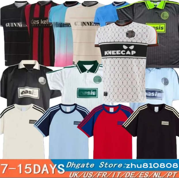 2026 2027 Oasis Tour Jacquard Football Jersey Shirts Kit 25 26 Fontaines Dc Home Away Third Bohemians BLACK GUINNESS Soccer Jerseys 135th Anniversary Oasiss
