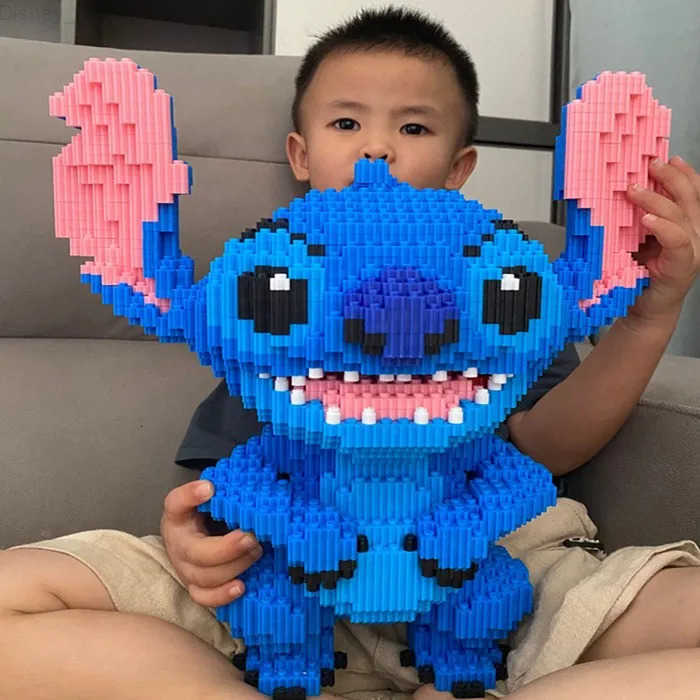 Disney New Building Block Stitch Giant Stitzer Assembly Toy Children Birthday Gift Puzzle Desktop Decoration Fast Delivery Kids Toy H251218