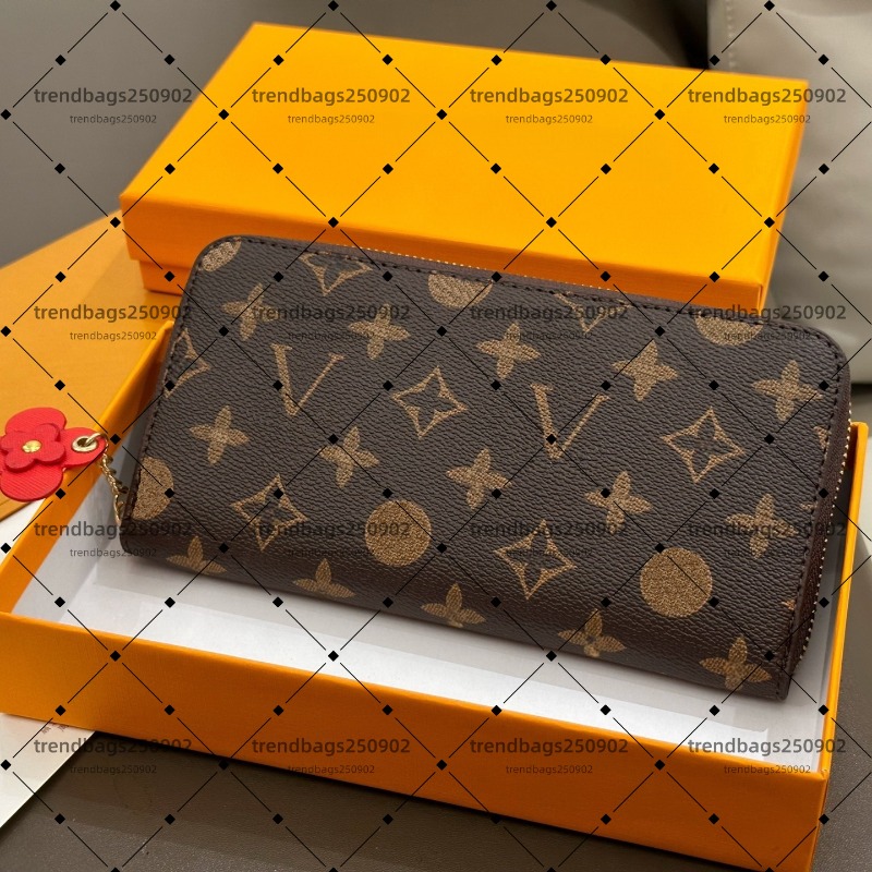 Top Quality Luxury Wallet Designer Card Holder Coin Purse for Woman Long Single Zipper Classic Letters Embossed Man Designer Wallet