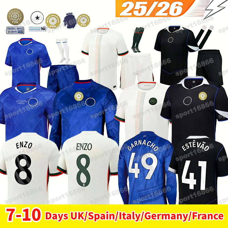 25 26 CFC Chelasesea Football Jersey PALMER ENZO CUCURELLA GEORGE CAICEDO Fans S-5XL Player S-2XL Soccer Jerseys Home Away Shirt Adult Kids Kit FOFANA LAVIA NETO GUIU