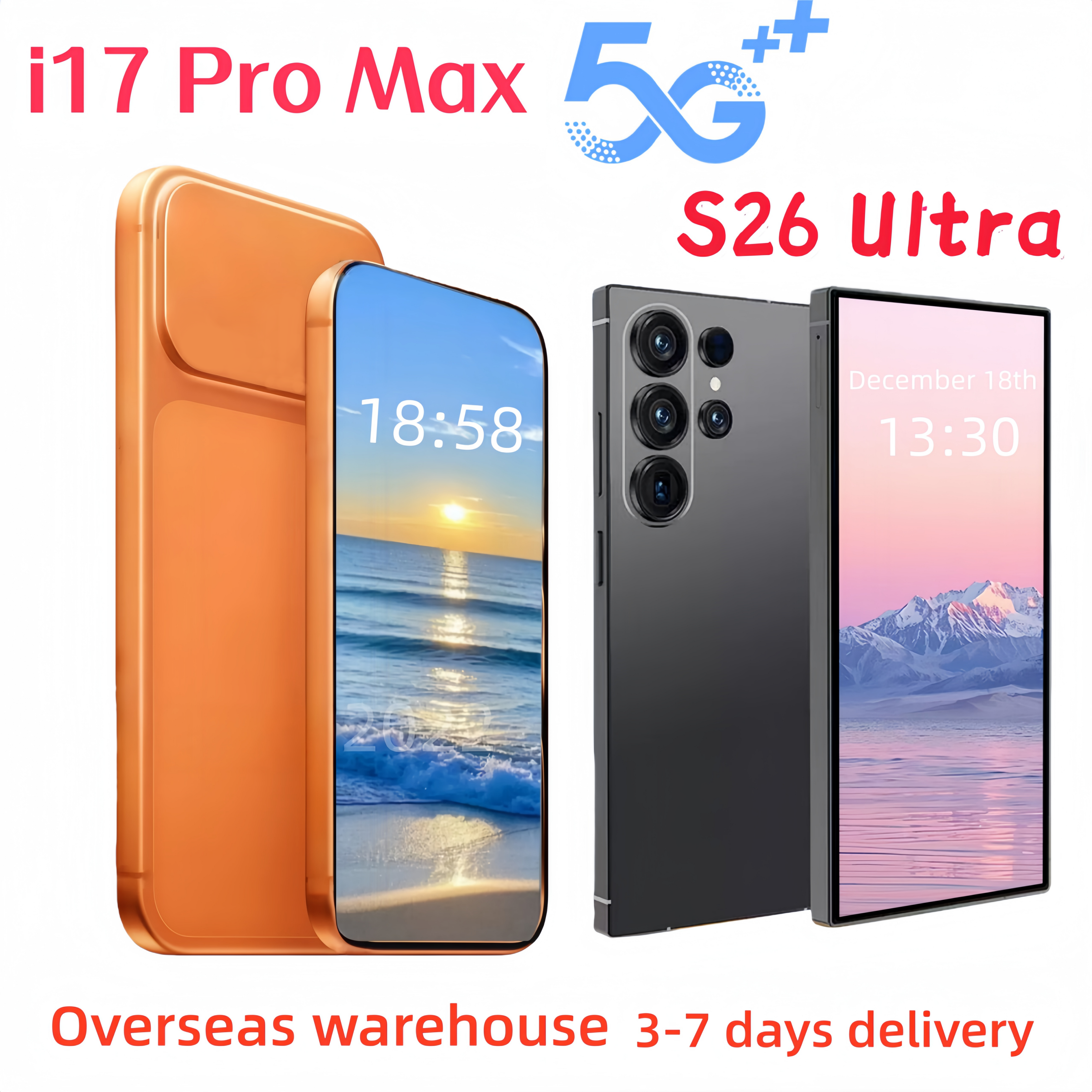 S26 ultra phone/i17 Pro Max cell phone 16+1TB Mobile Unlock Free Logistics USPS 5G Smartphone WCDMA 6.9-inch Full Screen HD