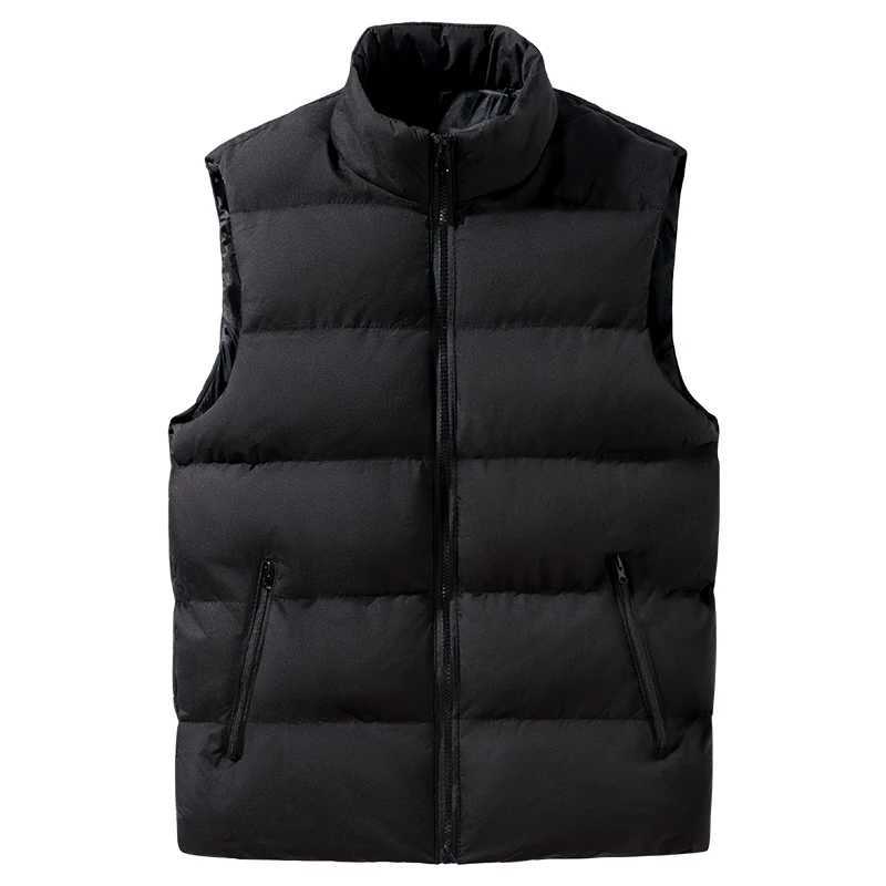 The winter trend mens waistcoat the new autumn and winter sleeveless stand up collar with down thick down vest for warmthG251218