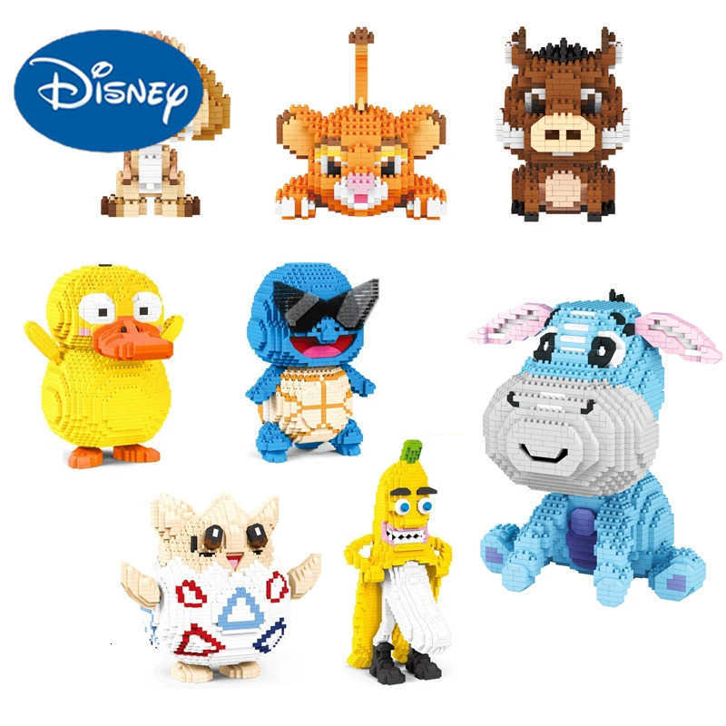 Disney Pokemon Action Figures Building Blocks Nano Micro Blocks Cartoon Anime figure Kids Toys Mini Bricks H251218