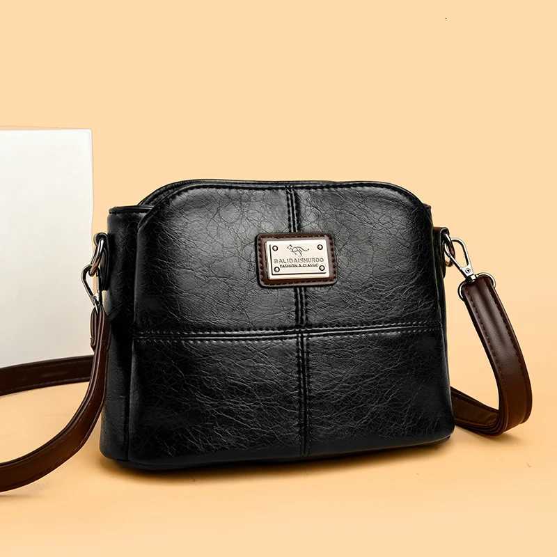 High Quality Leather Shoulder Crossbody Bag for Women Luxury Bucket Handbag Women bags Large Capacity Tote Messenger Bags NewT251218