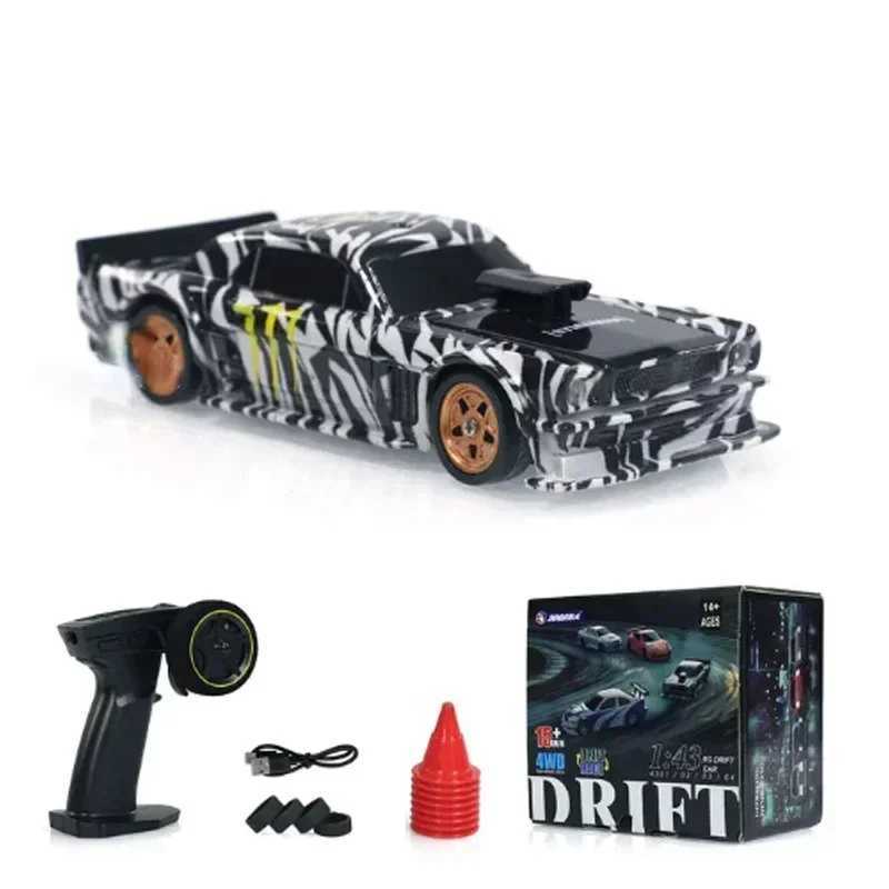 24G RC Drift Car 1/43 4WD Remote Control Car High Speed Four Wheel Drive Radio Controlled Mini Racing Car Model Boy Toy Gift G251218