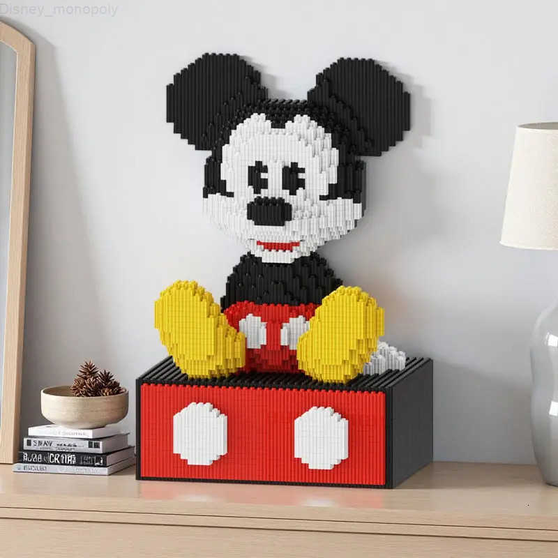 Disney Mickey Drawer Combination Puzzle Ornaments Building Blocks 3D Stereoscopic Puzzle Models Puzzle Toys Birthday Gifts H251218