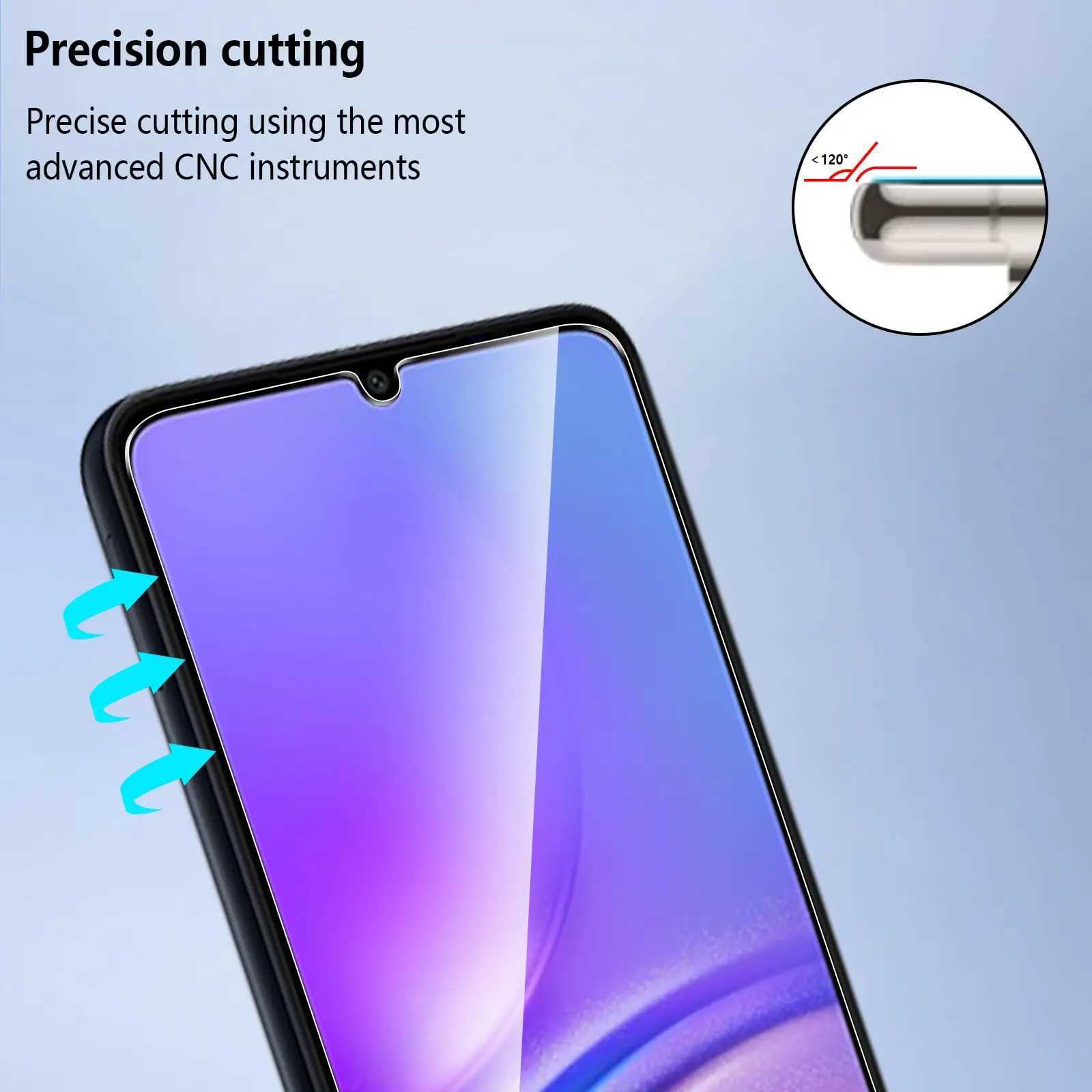 SCREEn Protector For Galaxy A05 A05s Tempered Glass HD Crystal 9H Anti Scratch High Aluminum Case Friendly G251218