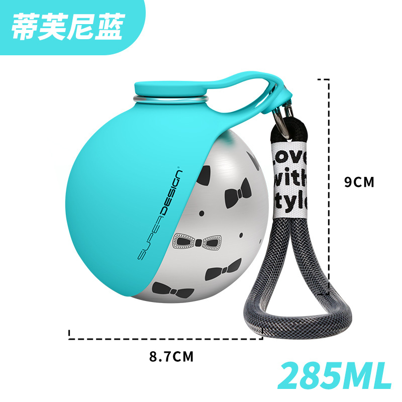 New 304 stainless steel dog outdoor water bottle portable kettle pet water dispenser for walking dogs outdoors