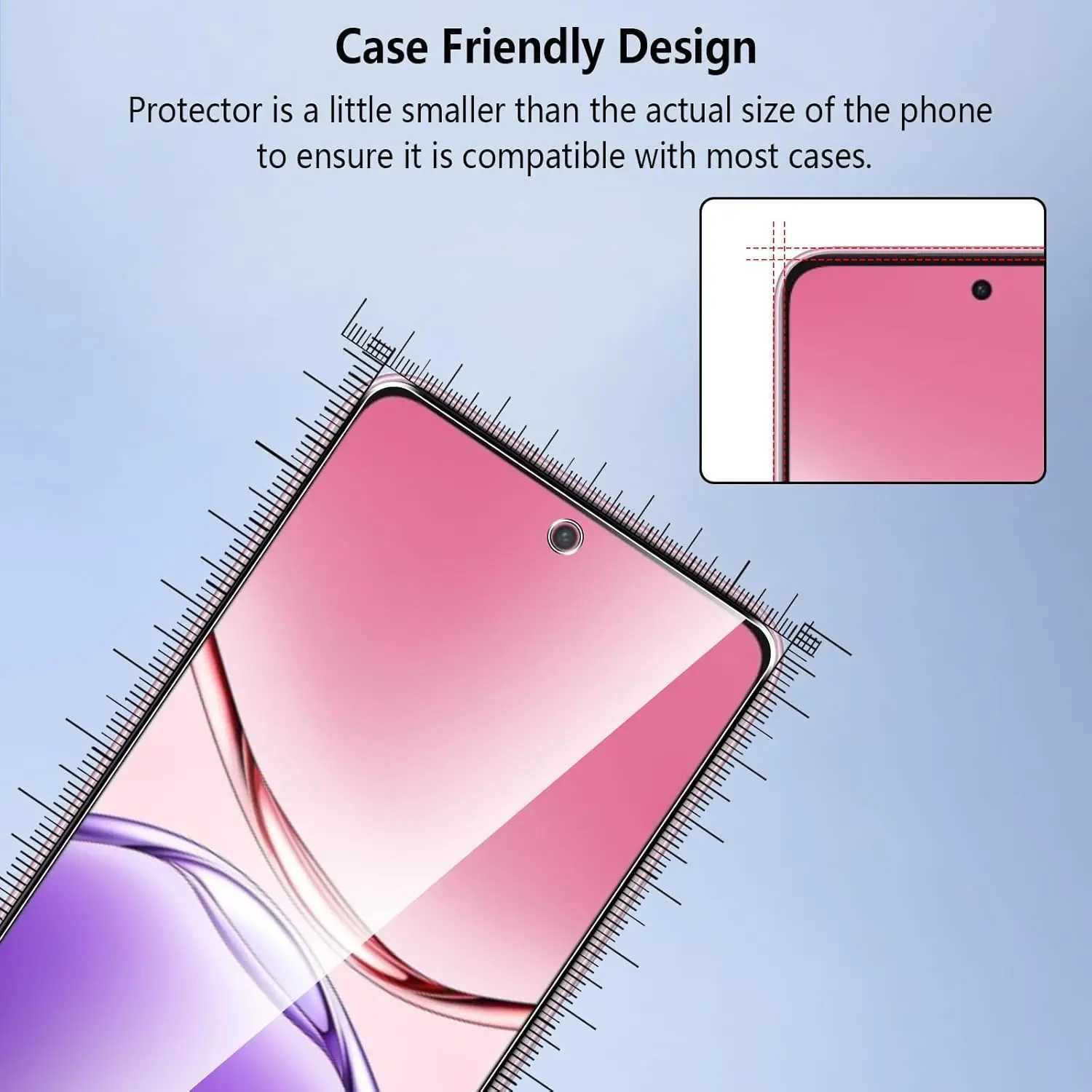 For TCL 605 Tempered Glass Screen Protector Glass Film G251218