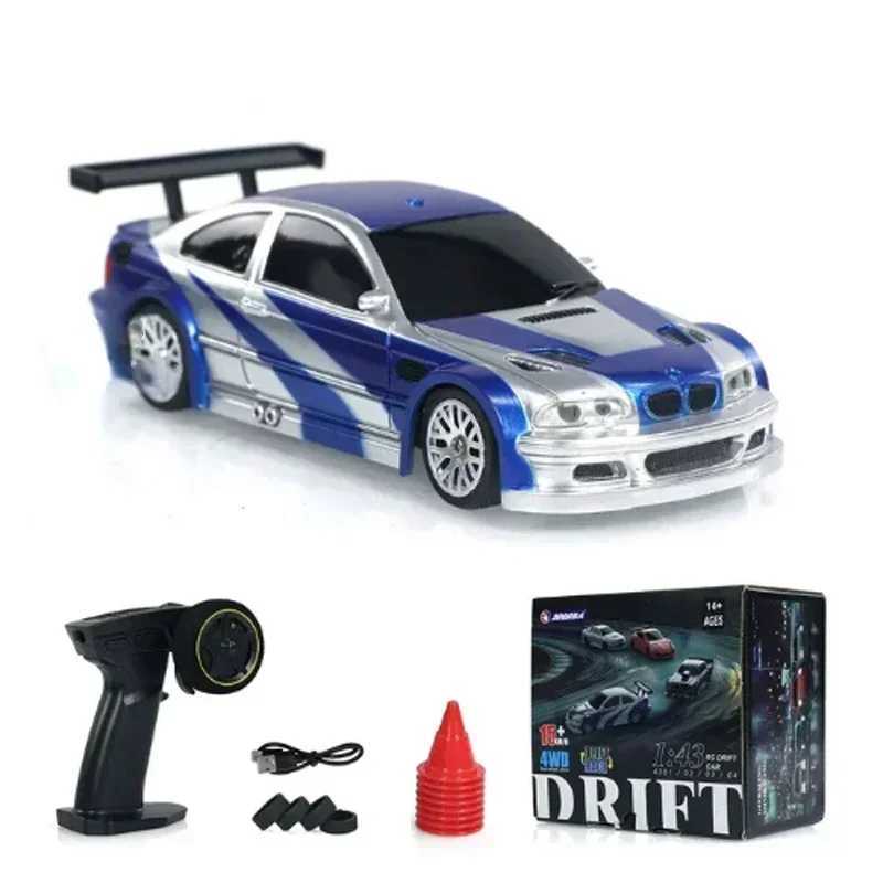 24G RC Drift Car 1/43 4WD Remote Control Car High Speed Four Wheel Drive Radio Controlled Mini Racing Car Model Boy Toy Gift G251218