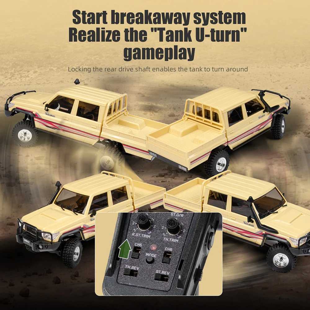 1/18 UCX1801 PRO RC Car LC79 24G 4WD Off-Road Pickup Brushless Simulation Truck Electric Remote Control Model Toy Gift G251218